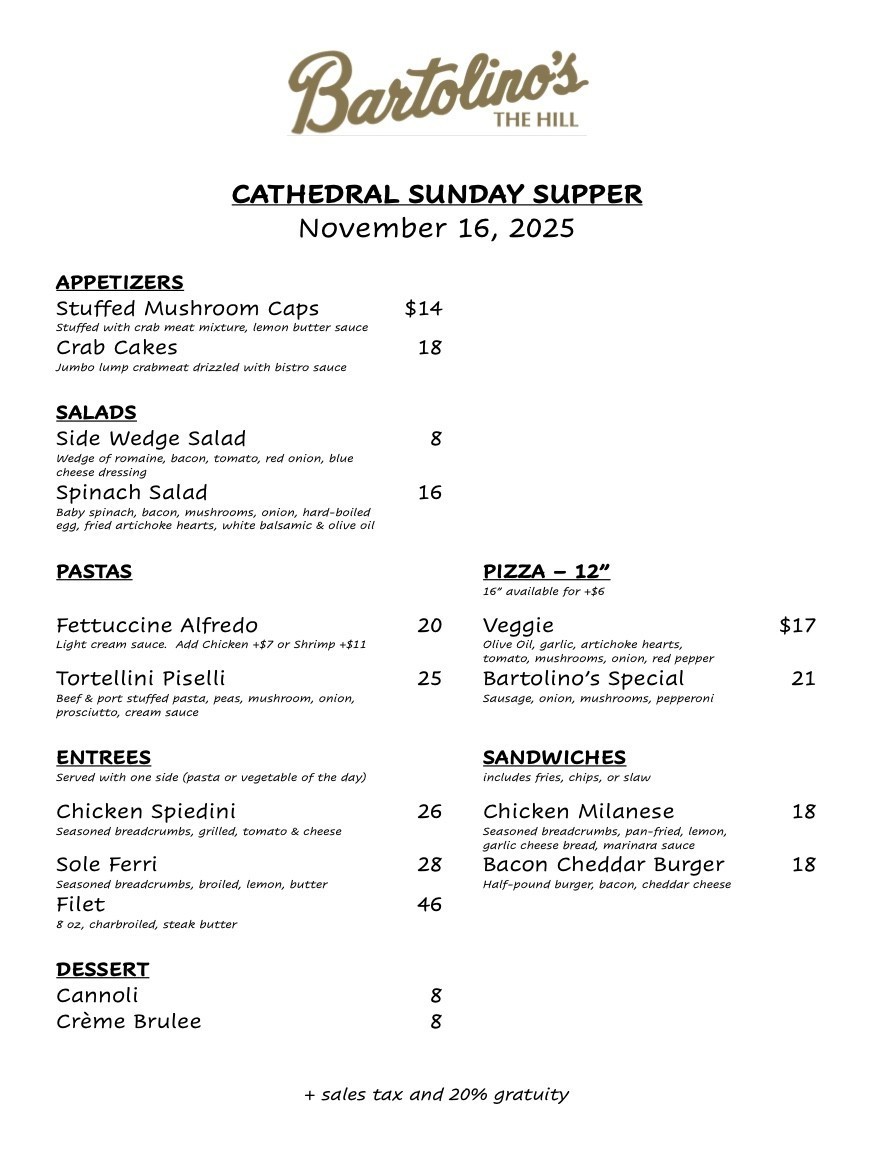 Barolinos Menu   Nov 16 2025