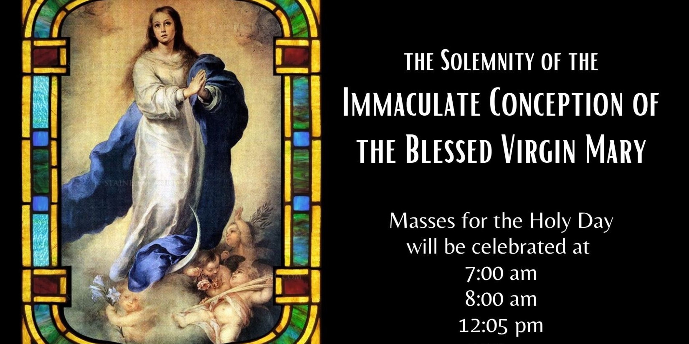 Immaculate Conception Card