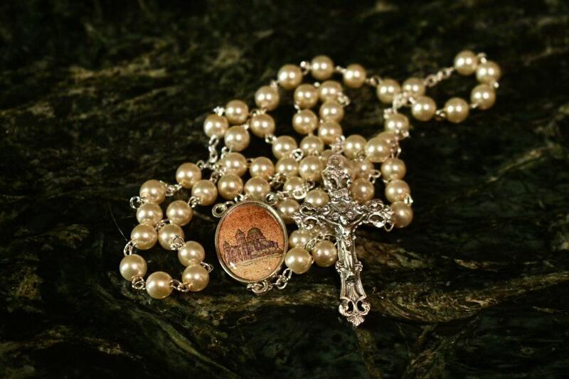 Cathedral Basilica Rosary (White Beads)