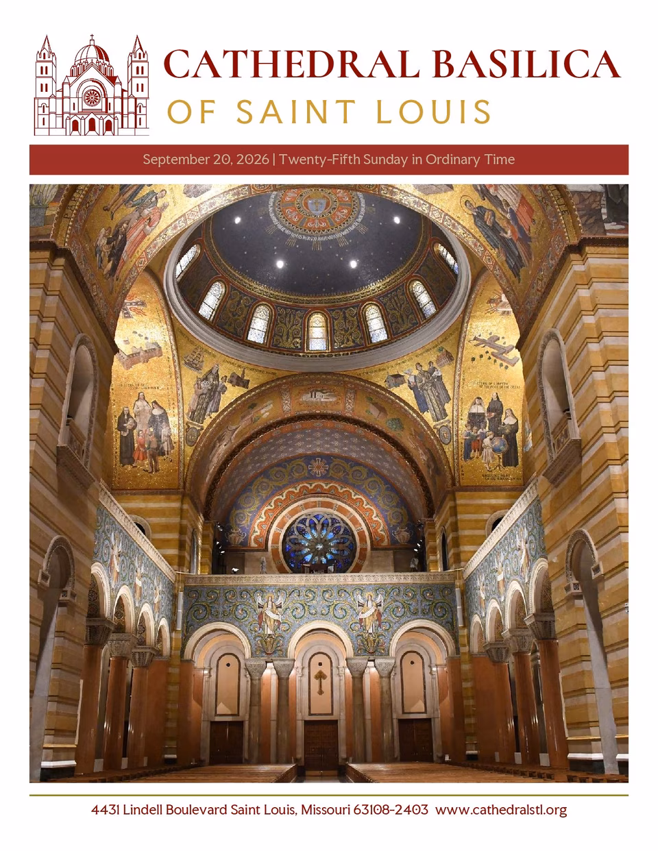 First page of the bulletin for September 20, 2026